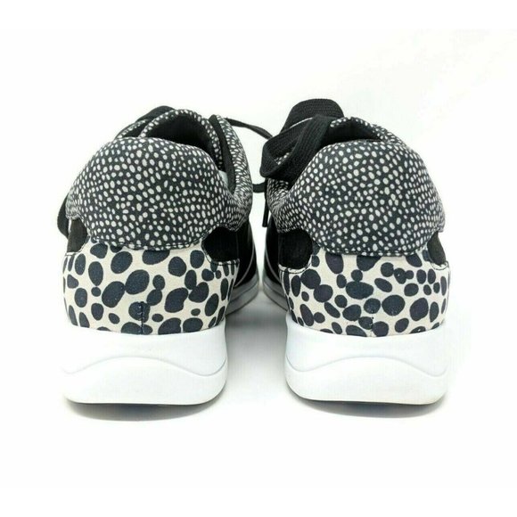 Isaac Mizrahi Live! Suede Contrast Dot Lace-Up Sneakers Size 10m - Picture 5 of 5